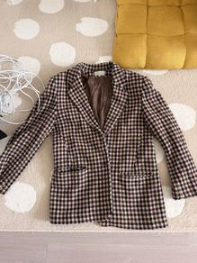 Vintage LaTroupe 80 Percent Wool Houndstooth Blazer Jacket