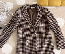Vintage LaTroupe 80 Percent Wool Houndstooth Blazer Jacket