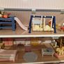 Wooden dolls house with furniture Image 5