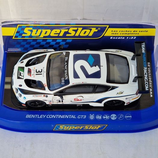 Scalextric Bentley Continental GT3- #31 Slot car ( H4024 C4024 24hr Le Mans touring superslot )