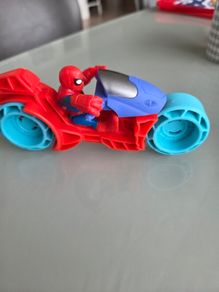 spiderman on motorbike