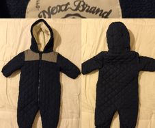 NEXT All In One Warm Fleece lined Waterproof Pram Suit