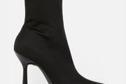 BRAND NEW Pointed Toe Stiletto Sock Boots: Size 5