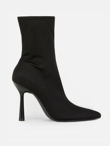 BRAND NEW Pointed Toe Stiletto Sock Boots: Size 5