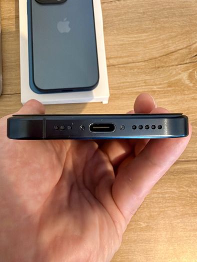 iPhone 15 Pro 256GB Blue Titanium - Excellent Condition + Extras