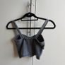 Corset style denim look crop top-UK 6/8 Image 2