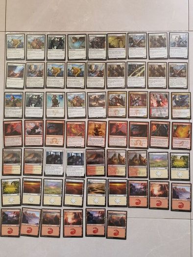 MTG Magic the Gathering Red and White Deck