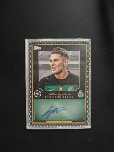 Viktor Gyokeres Match Attax genuine signature