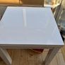 White High Gloss Extending Kitchen Table (80cm to 160cm) Image 2