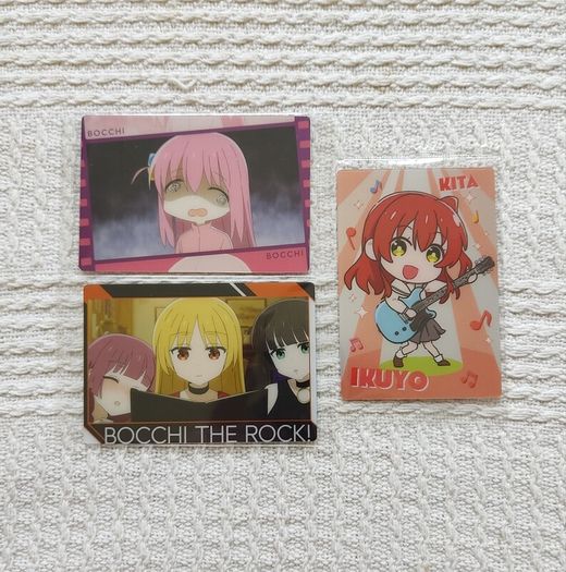 Bocchi the rock anime cards manga bandai Hitori Gotoh Nijika Ijichi Kessoku Band Ryo Yamada Ikuyo Kita