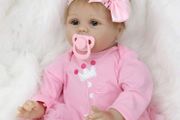 Reborn Doll Baby Girls Realistic 22inches 55cm Reborn Babies Handmade Soft Silicone Vinyl Beautiful Newborn Baby Dolls Real Life Baby Dolls (FREE POSTAGE)