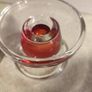 Lovely Set Of 2 Glass Candle Holder Marked Glendalaugh Ireland. Image 6