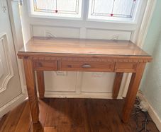Wooden hallway table