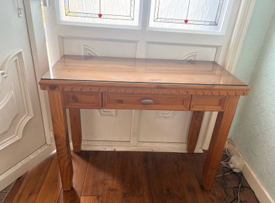 Wooden hallway table