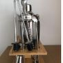 12 Pcs of Stainless Steel Cocktail Shaker Mixer Wood Wine Rack Shelf  750ml Bars Tools Image 10