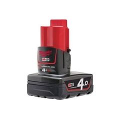 Milwaukee M12 M12B4 12 Volt 4.0Ah Red Lithium-Ion Battery