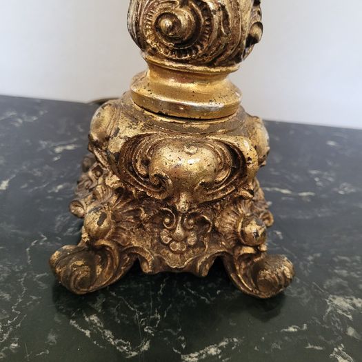 Vintage italian giltwood lamp