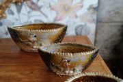 Vintage Ceramic Art Pottery Nest of Bowls x 3