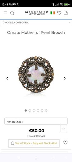 Newbridge silverware brooch