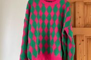 Pink &amp; green SHEIN jumper size 16