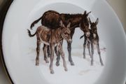Vintage Porcelain Donkey Small Plate
