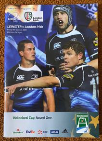 2009 Leinster v London Irish - Heineken Cup Programme