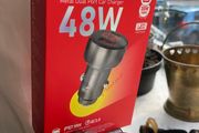 HOCO 48W Fast Charging LCD Type C Car Charger Apple Android