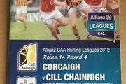 25th March 2012. GAA (Hurling) Programme. Cork (Corcaigh) V Kilkenny (Cill Chainnigh) @ Pairc Ui Chaoimh