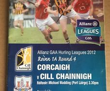 25th March 2012. GAA (Hurling) Programme. Cork (Corcaigh) V Kilkenny (Cill Chainnigh) @ Pairc Ui Chaoimh