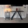 Black stone console table Image 2