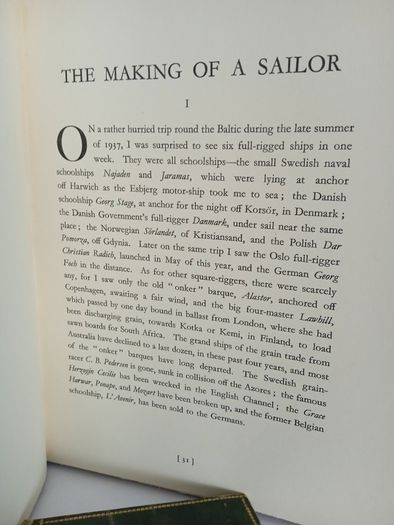 The Making of a Sailor: The Photographic Story of Schoolships Under Sail by Alan J. Villiers (PT199)