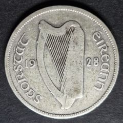 Ireland 1928 Silver Florin
