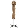Cantilever Umbrella with Double Top 250x250 cm Taupe Image 2
