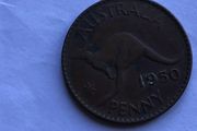 Rare 1950 Australia Penny coin