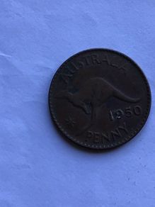 Rare 1950 Australia Penny coin