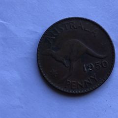 Rare 1950 Australia Penny coin