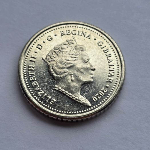 Gibraltar 5 pence Coin Windsor Bridge