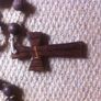 Handmade Lourdes Blessed Wooden Rosary Wall Beads Image 5