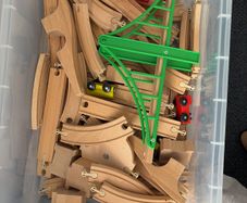 ikea wooden train track