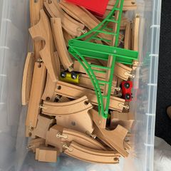 ikea wooden train track