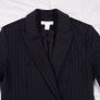 H&M Black Pinstripe Double Breasted Tailored Blazer Jacket 10UK/38EU Image 6