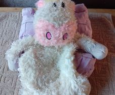 Vintage happy nappers reversible cushion