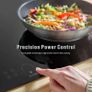 Induction Hob 60cm, 4 Zone Electric Cooktop, 7000W Built In Hob, Hardwired Installation No Plug, Touch Control, Booster, Timer, Child Lock, Auto Shut-Off, Black Glass  Star Burst Zone Design Image 4