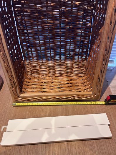 Vintage Wicker Pull-out Basket & Runners