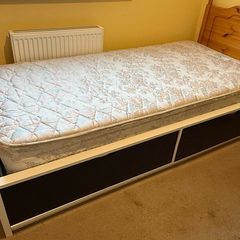 Ikea Single Bed with storage