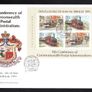 1991 Isle of Man 9th Conference of Commonwealth Postal Administrations (Manx Railways and Tramways) Stamp Miniature Sheetlet Addressed First Day Cover (FDC) Image 3