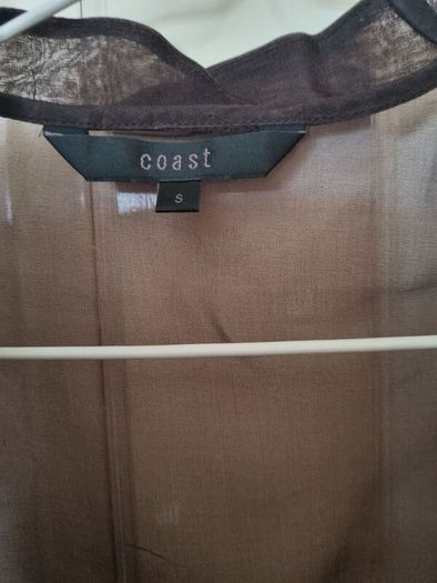 Brown tiered formal dress