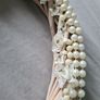 Hanging Wooden Heart with Pearls & White Flowers Image 4