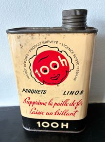 Vintage French 100h Polish Tin