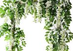 Artificial Wisteria Vine Garland Plants Flowers Arts For Ceremony Home Wedding Decoration